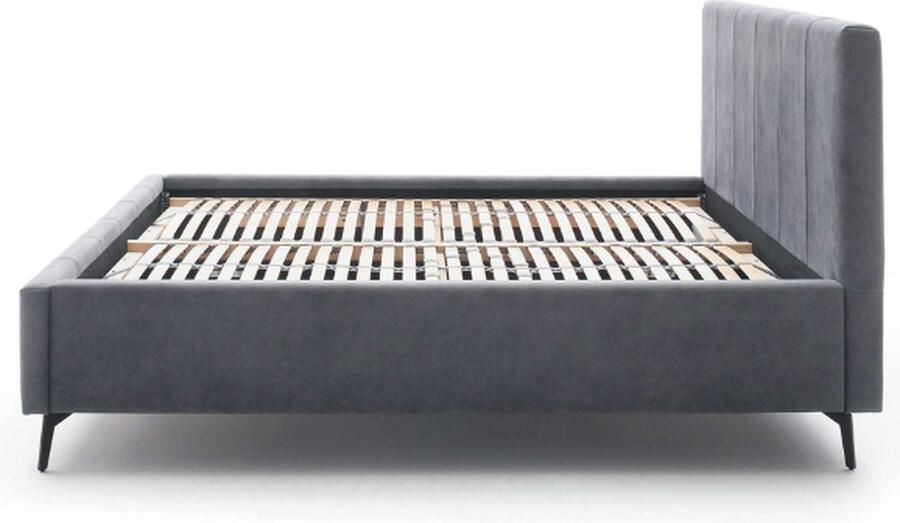 Meise EMOB Tweepersoonsbed Lizzie 180x200cm met opbergruimte antraciet Gestoffeerde tweepersoonsbedden Antraciet Polyester Gestoffeerde tweepersoonsbedden Tweepersoons Normaal bed Op voorraad - Foto 15