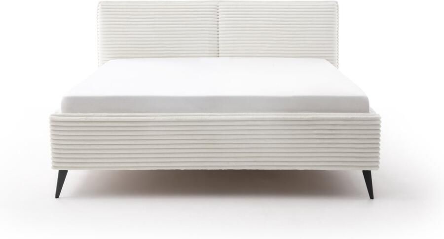 Meise EMOB Tweepersoonsbed Rasmus 180 x 200 cm Lichtbeige ontwerp Gestoffeerde tweepersoonsbedden Beige Stof Gestoffeerde tweepersoonsbedden Tweepersoons Normaal bed Op voorraad - Foto 15