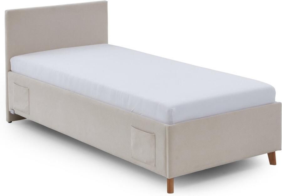 Meise.möbel Kinderledikant Blauw Bekleed bed naar keuze met bedkist tienerbed inclusief USB-aansluiting - Foto 12