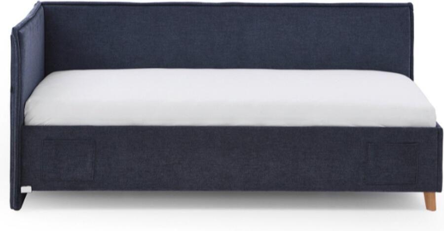 Meise EMOB Twijfelaar Ollie Met rugleuning 140 x 200 cm Donkerblauw design Gestoffeerde tweepersoonsbedden Blauw Stof Gestoffeerde tweepersoonsbedden Tweepersoons Normaal bed Op voorraad - Foto 10