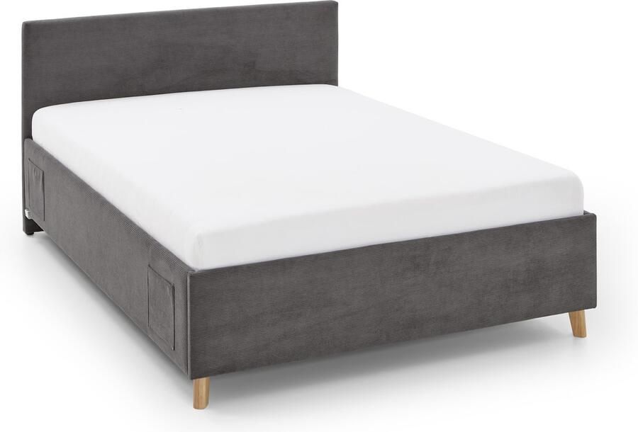 Meise.möbel Kinderledikant Blauw Bekleed bed naar keuze met bedkist tienerbed inclusief USB-aansluiting - Foto 12