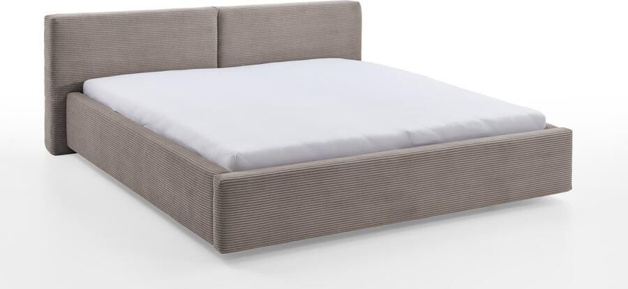 Meise.möbel Gestoffeerd bed Cube optioneel met matras en bedlade extra vlak hoofdeinde verkrijgbaar in de breedtes 140cm 160cm & 180cm - Foto 7