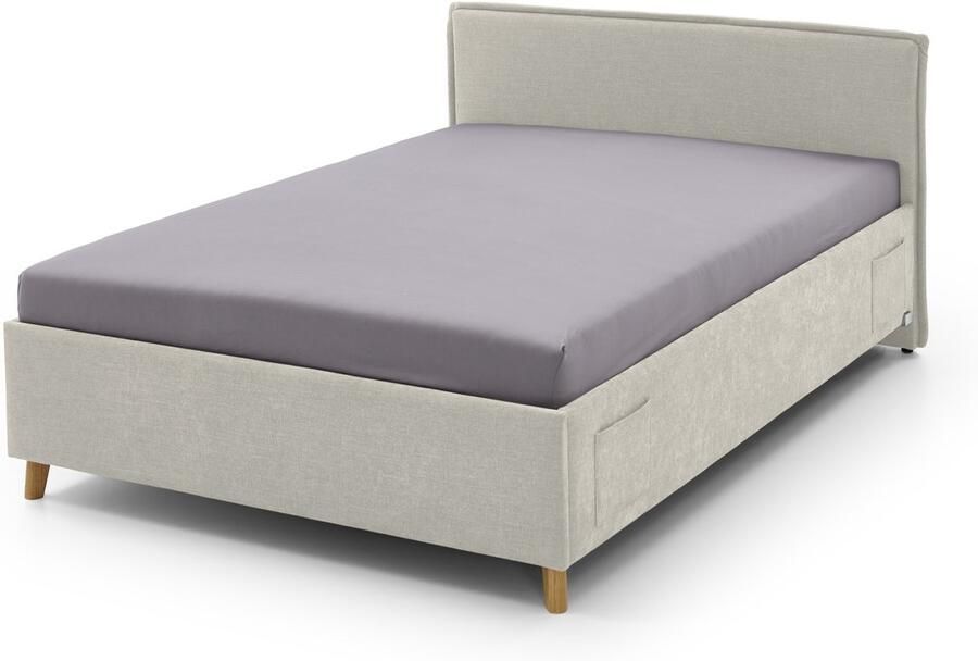 Meise Eenpersoonsbed Ollie 120 x 200 cm Beigekleurig design Gestoffeerde twijfelaarbedden Beige Stof Gestoffeerde twijfelaarbedden Twijfelaar (120 cm breed) Normaal bed Op voorraad - Foto 6