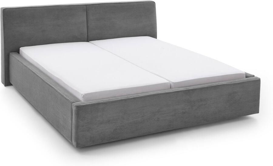 Meise Mobel Meise Möbel Magnum gestoffeerd bed houten lattenbodem zwart - Foto 5