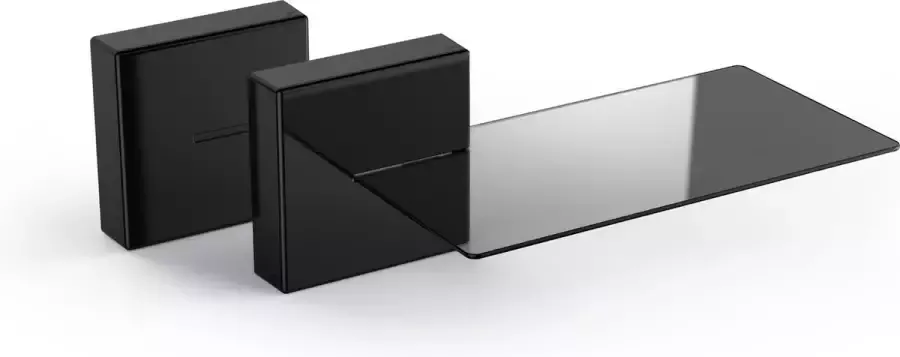 Meliconi GHOST CUBE SHELF Kabelbeheersysteem 1 kubus en 1 plank Max. Gewicht: 3 kg Zwart