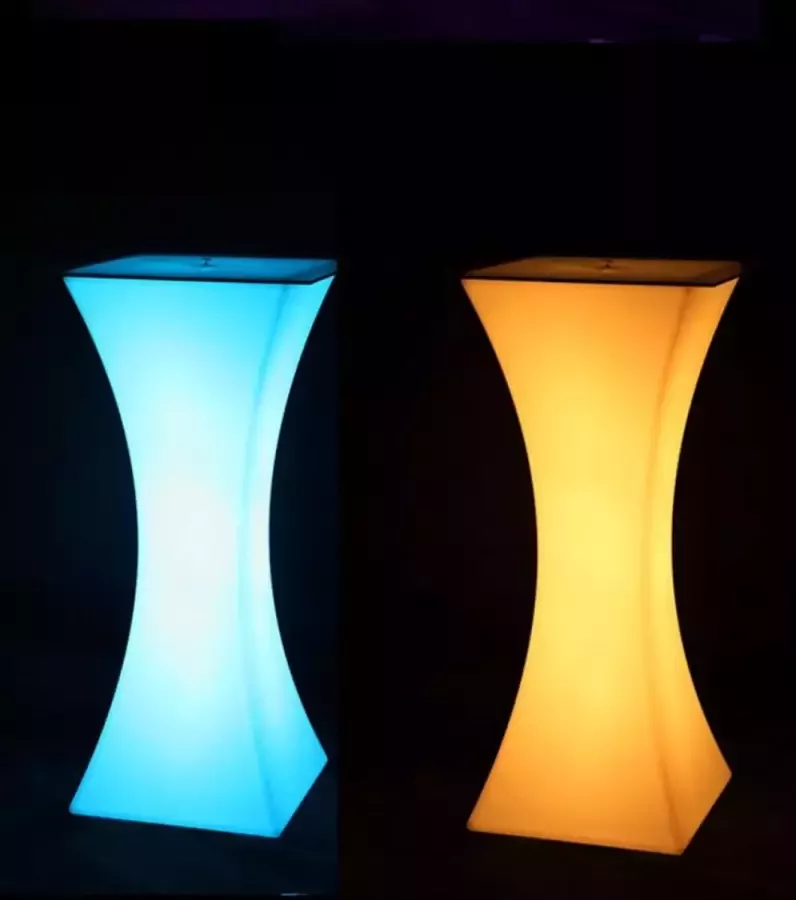 Melili Tafel-LED statafel LED tafel RGB tafel Feest tafel waterdicht tafel -LED tafel Lounge-Lounge Outdoor LED kerstlichten-kerstlamp-kerstcadeau-tuin meubel-Buitenbar -Restaurant tafel-LED decoratieve lamp-45x110cm-Outdoor LED tafel-RGB