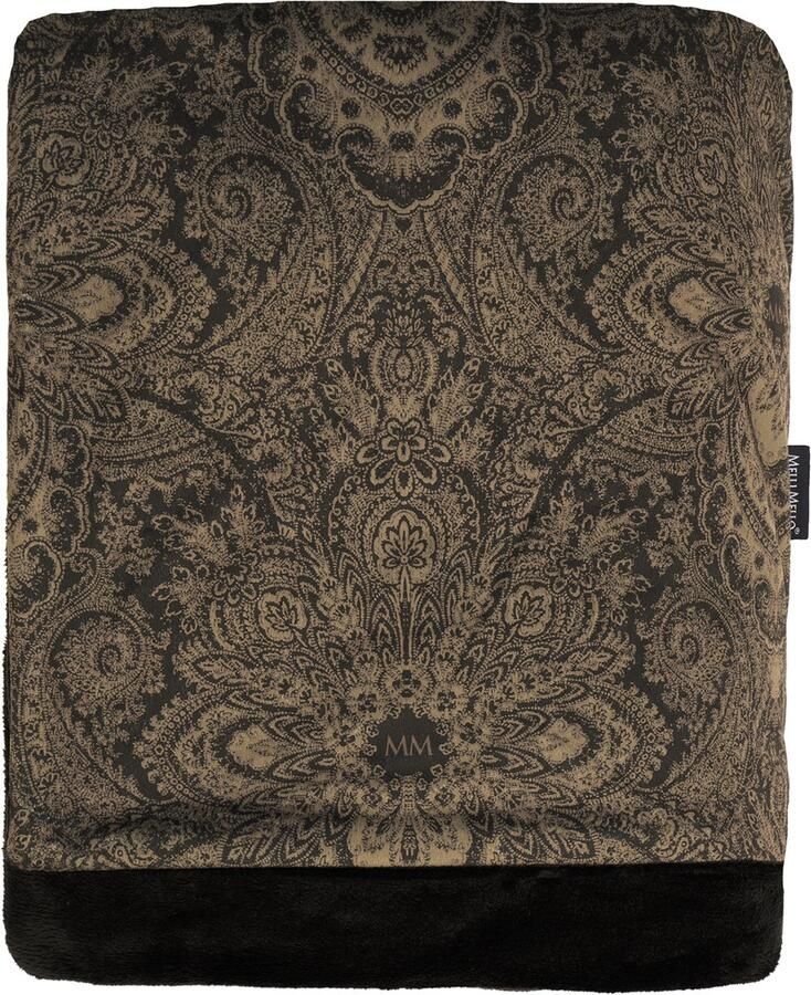 Melli Mello Luxe Plaid 130x170cm Printed- Luxe Fleecedeken: Plaid voor Stijlvolle Decoratie- Flanel Fleece Plaid voor Bank Bed en Decoratie Extra Zacht en Comfortabel Paisley World