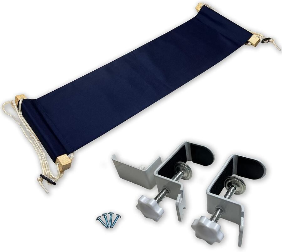 Menola in hoogte verstelbare hangmat voor op het bureau of kantoor Voethangmat voor betere ontspanning