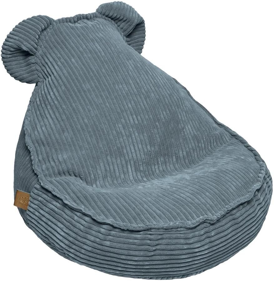 MEOWBABY Teddy Poef – Zachte Kinderzitzak in turquoise