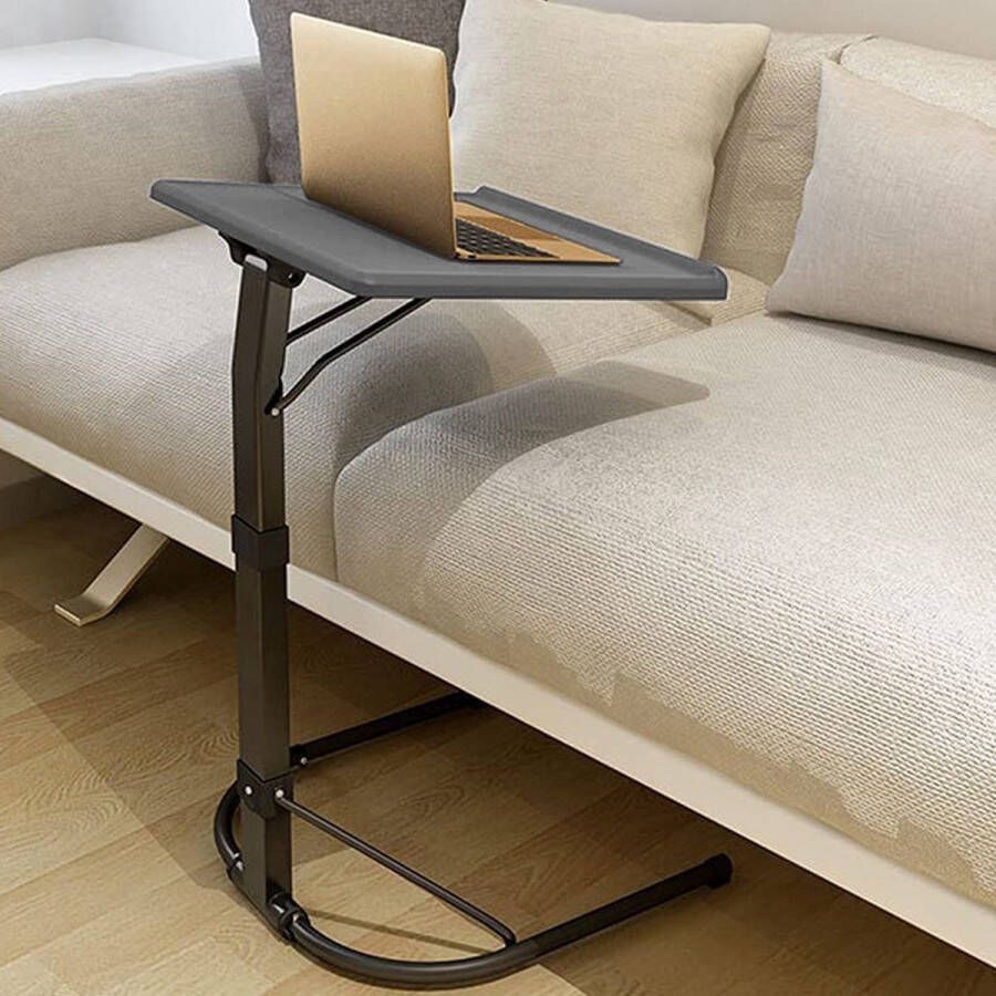 Rohzzi Bedtafel voor op bed Bijzettafel en Laptop Standaard Zwart Laptoptafel Verstelbaar Side Table