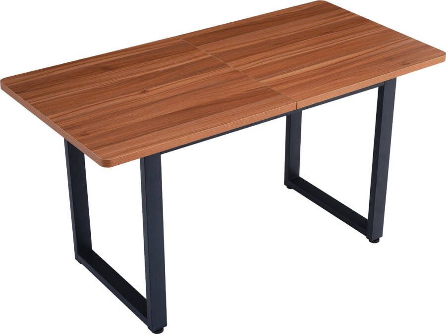 Merax Eettafel Industri√´le Tafel Eettafels Rechthoek Bruin