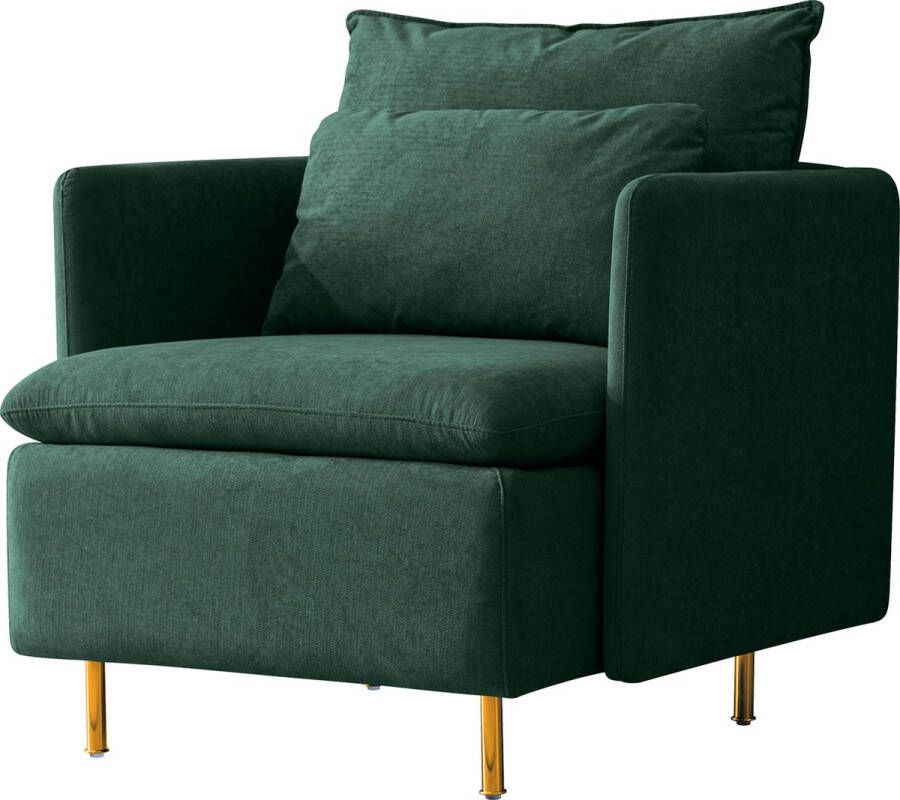 Merax Fauteuil Gestoffeerde Stoel Accent Stoelen Groen