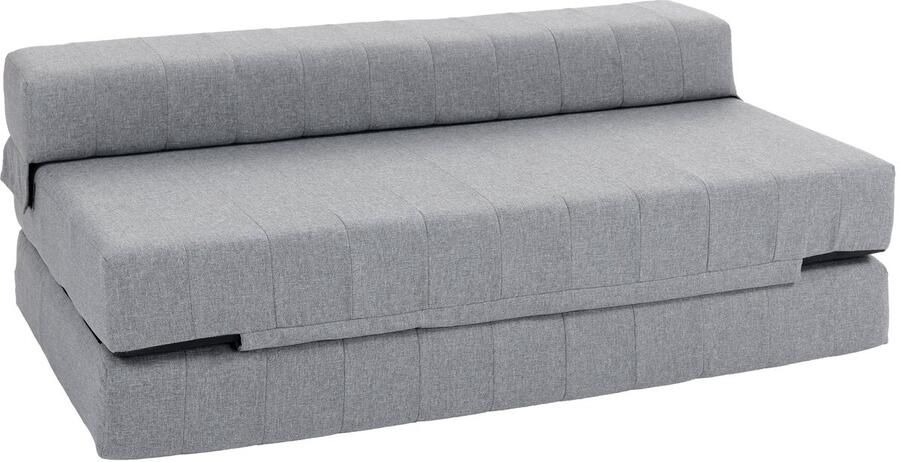Merax 2-in-1 Vloer Slaapbank – Uitklapbare Slaapstoel voor 2 Personen – Linnenlook Grijs – 138x80x50 cm – Tot 250 kg