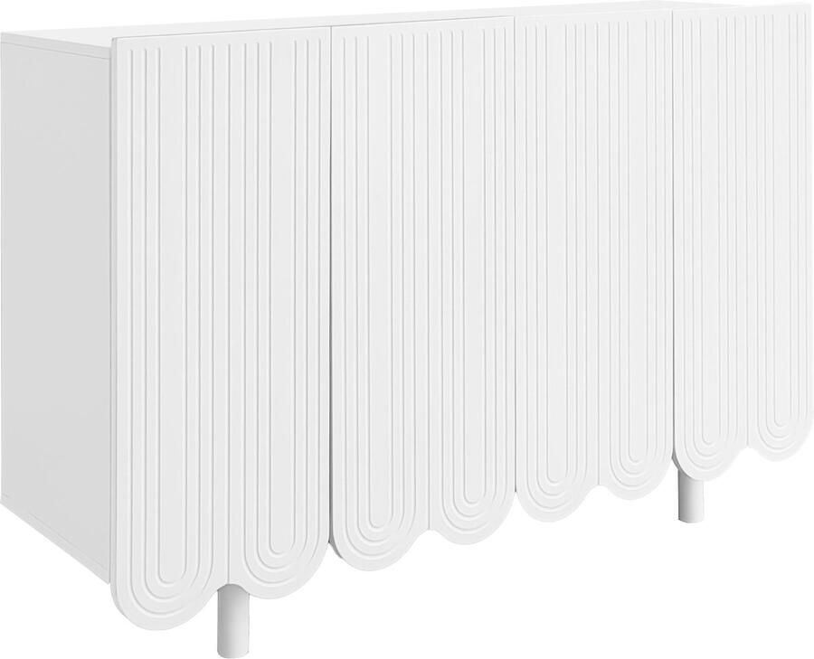 Merax dressoir – modern dressoir met druppelvormig design gevormde deuren & softclose scharnieren - Foto 3