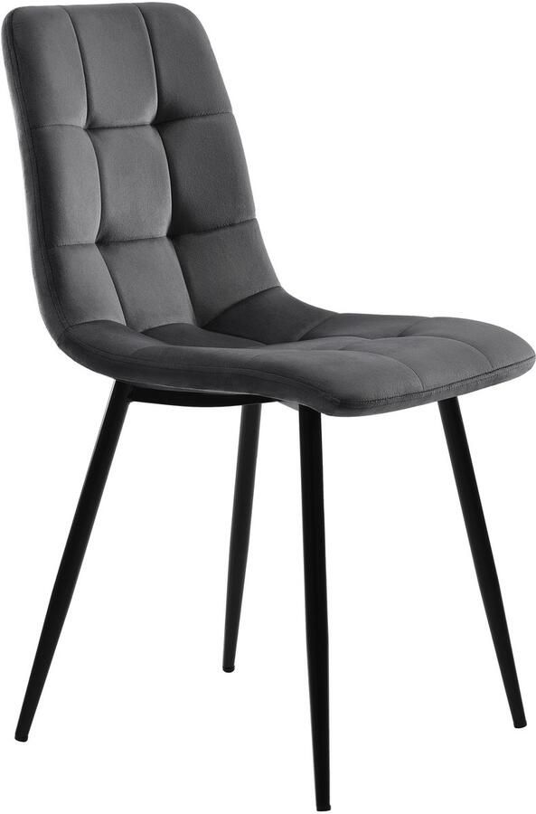 Merax Eetgroep (Set 150×80×76 cm Eettafel met 4 Stoelen) – Opklapbare Keukentafel Set met Fluwelen Eetkamerstoelen Design Stoelen met Rugleuning en MDF Tafelblad in Wit met Zwarte Tafelpoten - Foto 3