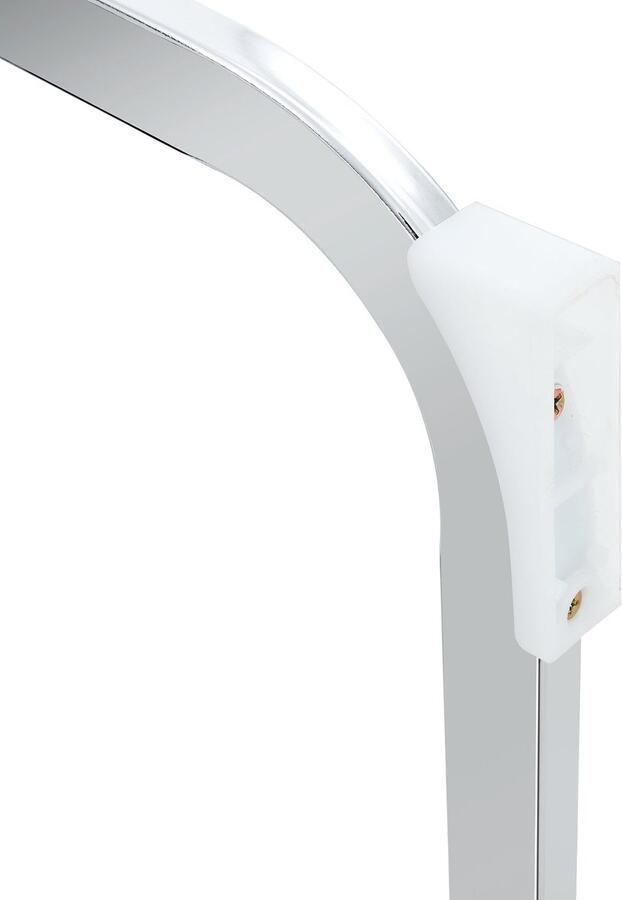 Merax Eetkamerstoelen Set van 2 Grijze PU Leren Stoelen met Unieke Paardenleer Textuur Comfortabele Stoelen met Hoge Rugleuning Zilveren Metalen Poten Modern Europees Design