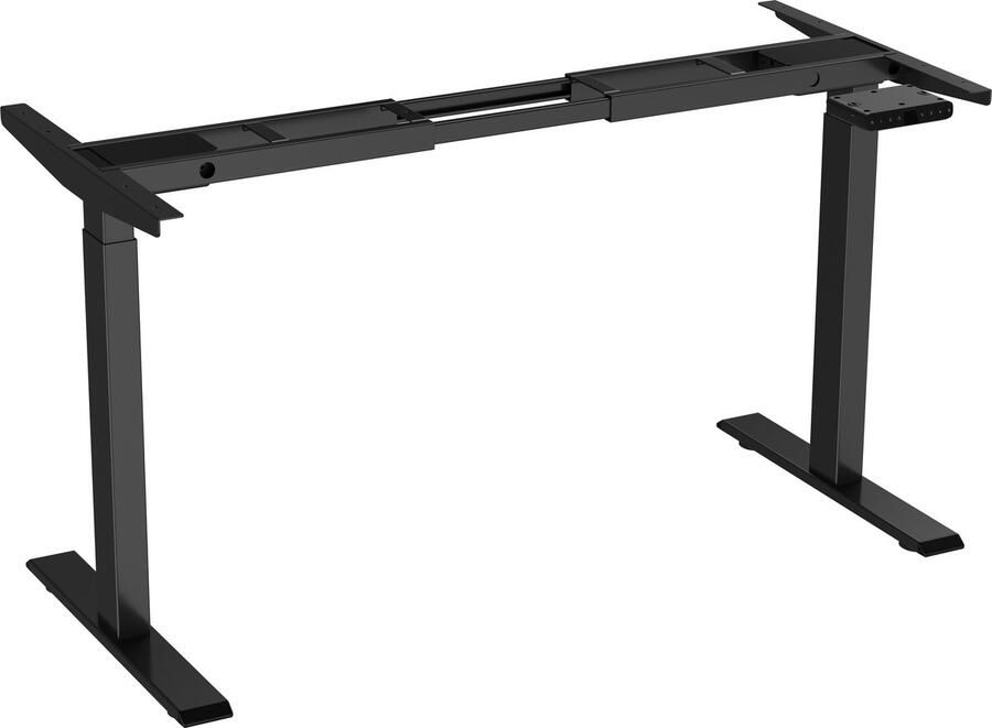 Merax Elektrisch Verstelbaar Zit-Sta Bureau Onderstel – 180x58 cm – Dubbele Motoren – 4 Geheugenstanden – USB-C & USB-A – Hoogte 71-119 cm – Zwart – Exclusief Tafelblad
