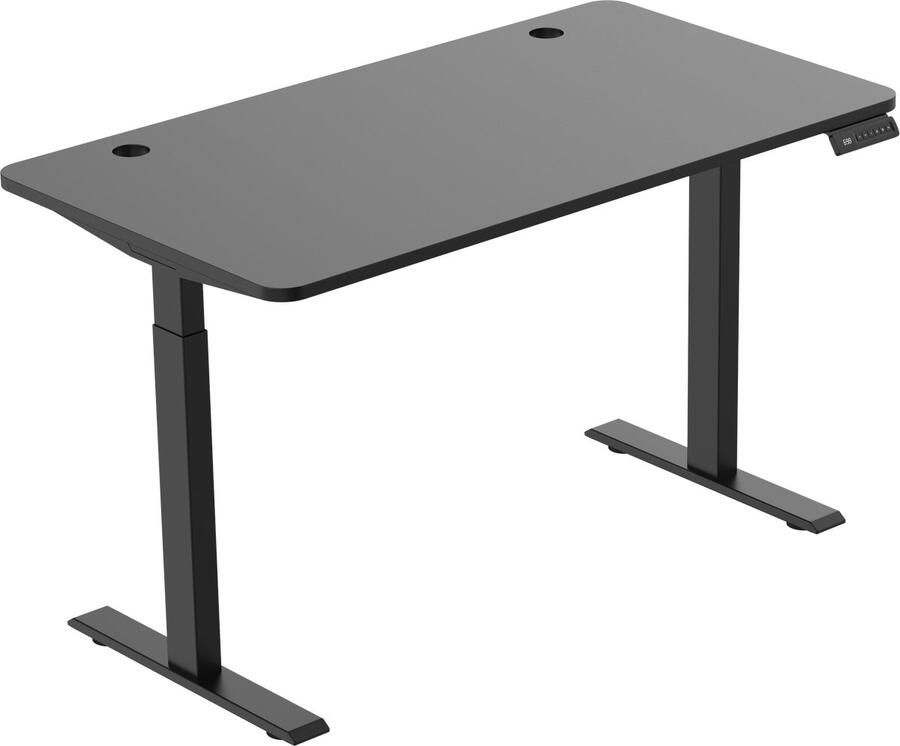 Merax Elektrisch Verstelbaar Zit-Sta Bureau Onderstel – 58x180 cm – Zwart – Met 2 Motoren en 4 Geheugenstanden – Tot 160 kg draagkracht – Exclusief tafelblad