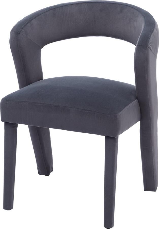 Merax Neuheit Sessel Loungesessel Polsterstühle Einzelsofa Wannenstuhl Einzelner Stuhl 59x60x79 cm Samt Tragfähigkeit 150 kg Grau