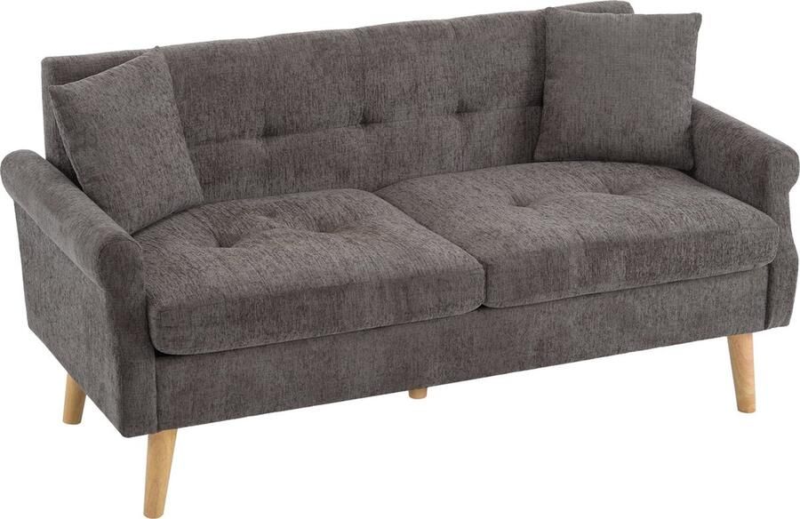 Merax Modernes Design Sofa Chenille-Stoff 2-zits Bronzen