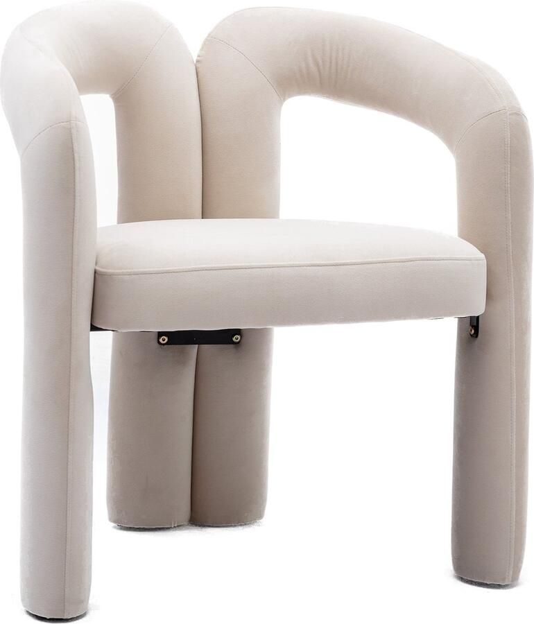 Merax Samt moderne Design Esszimmerstühle gepolsterte dekorative Stühle Esszimmerstühle Eimer Seitenstühle Wohnzimmer Küche Sessel 2-Stück Satz Freizeitstühle