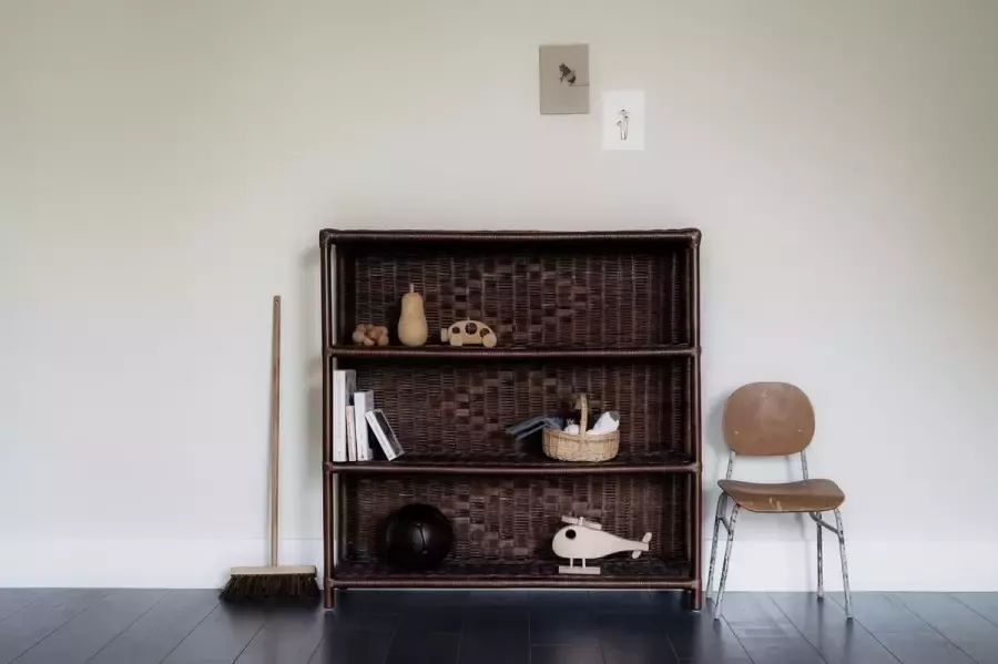 Meri-Lou Living – Rotan kastje – Dressoir Maerle – 90x91x25 cm Bruin