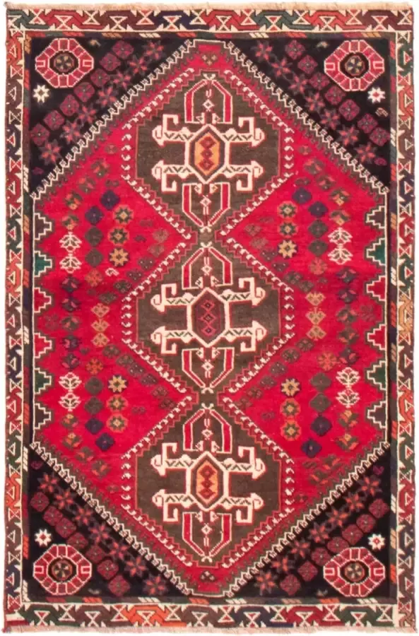 Meridianus Anatolian Vintage Turkije Rood Tapijt Handgemaakt