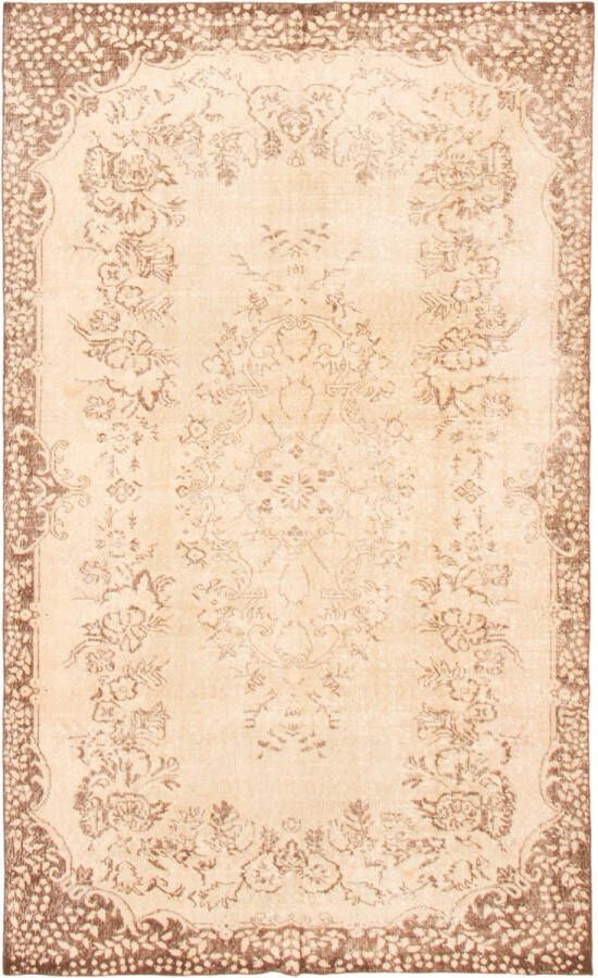 Meridianus Antalya Vintage Turkije Geel Tapijt Handgemaakt