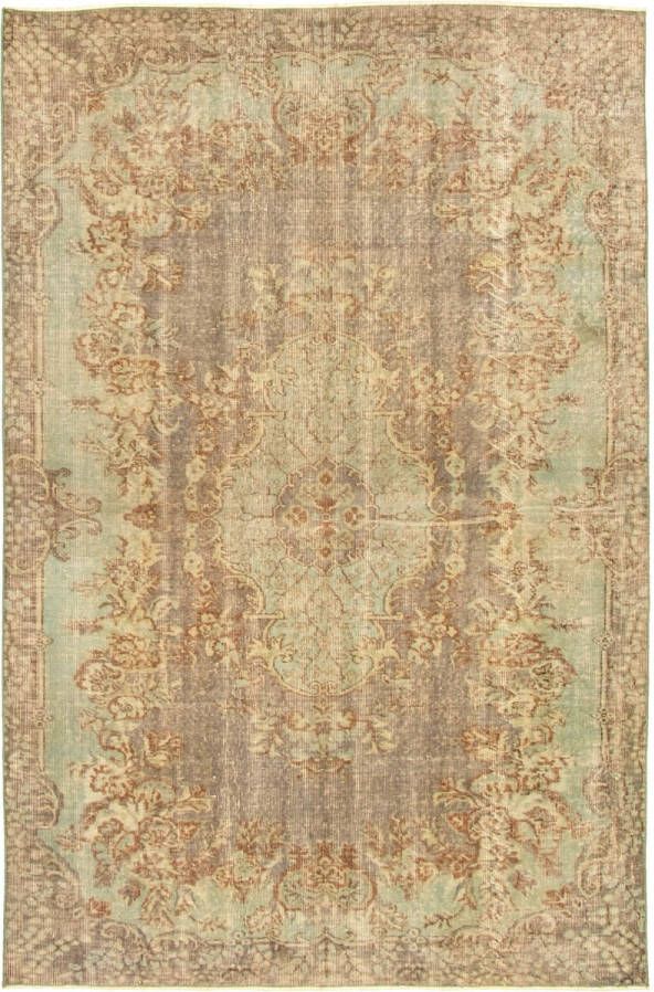 Meridianus Antalya Vintage Turkije Grijs Tapijt Handgemaakt