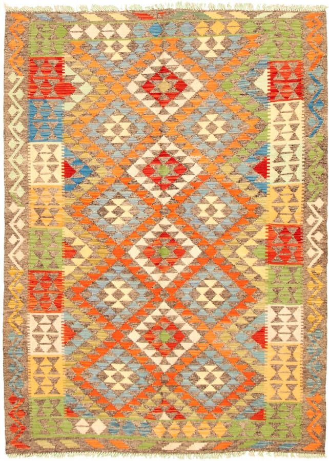 Meridianus Sivas Turkije Grijs Kelim Vloerkleed Handgemaakt