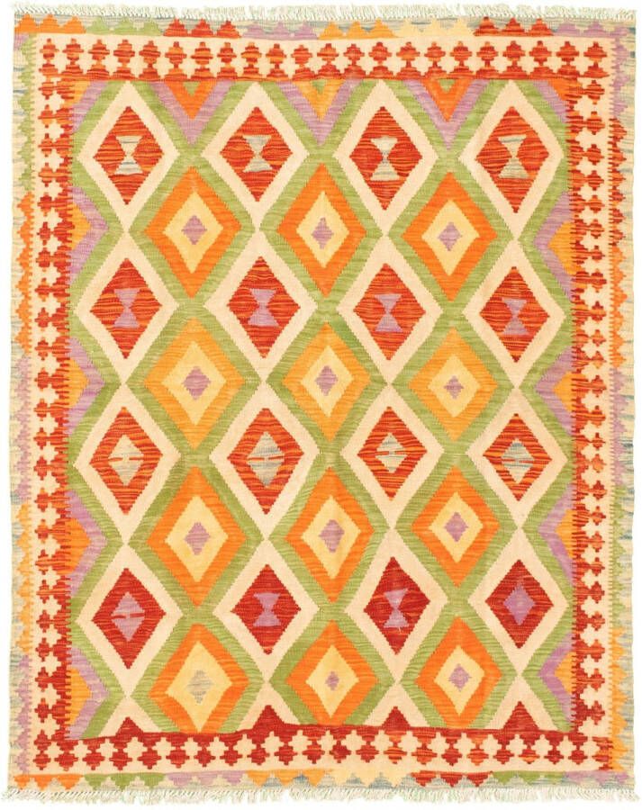 Meridianus Sivas Turkije Ivoor Kelim Vloerkleed Handgemaakt