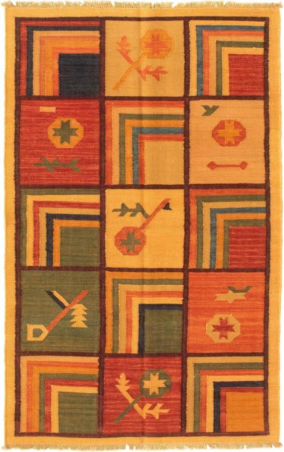 Meridianus Sundance Turkije Ivoor Kelim Vloerkleed Handgemaakt