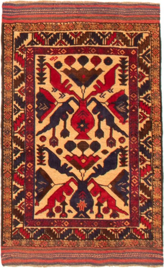 Meridianus Tajik Caucasian Afghanistan Bruin Tapijt Handgemaakt - Foto 2