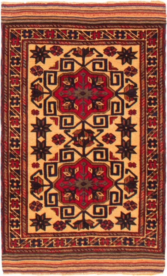 Meridianus Tajik Caucasian Afghanistan Bruin Tapijt Handgemaakt