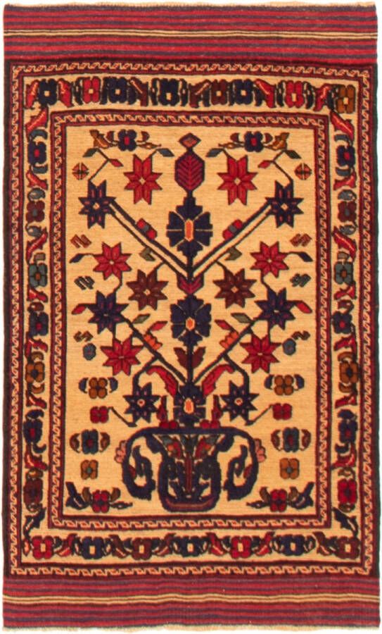 Meridianus Tajik Caucasian Afghanistan Bruin Tapijt Handgemaakt