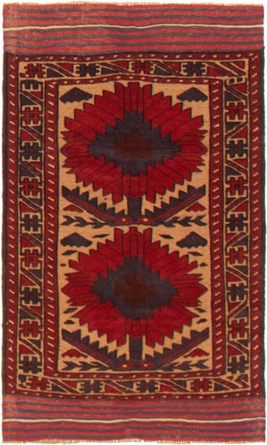 Meridianus Tajik Caucasian Afghanistan Bruin Tapijt Handgemaakt - Foto 2