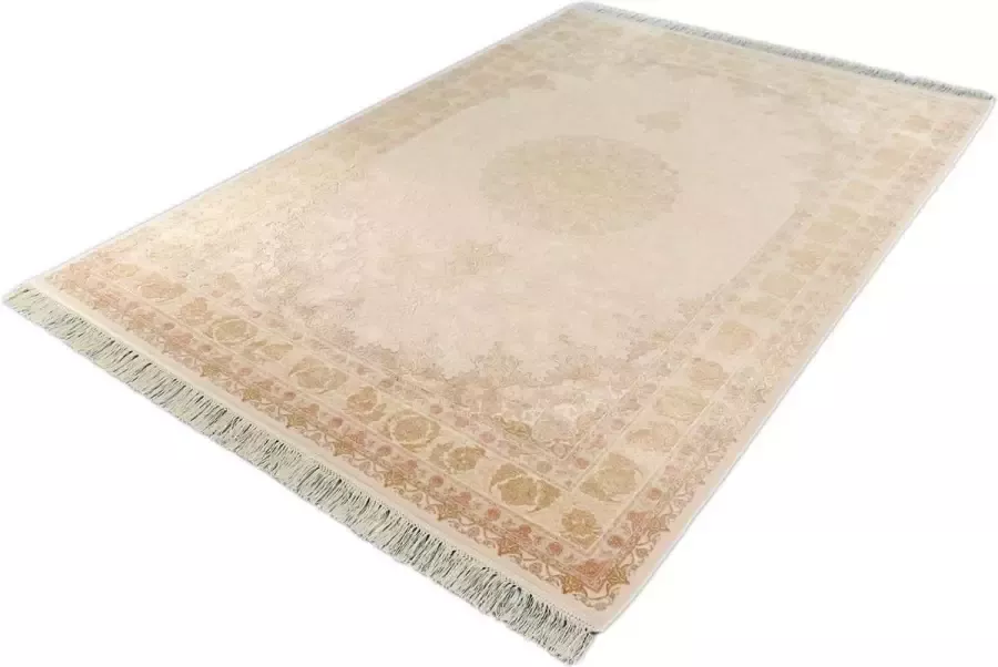 Merinos Elegance Exclusief Viscose Vloerkleed Vintage Koper Crème-160 x 230 cm