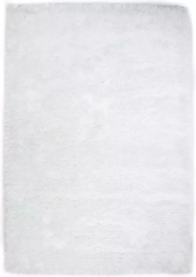 Merinos Hoogpolig Vloerkleed Met Glittergaren Wit-160 x 230 cm