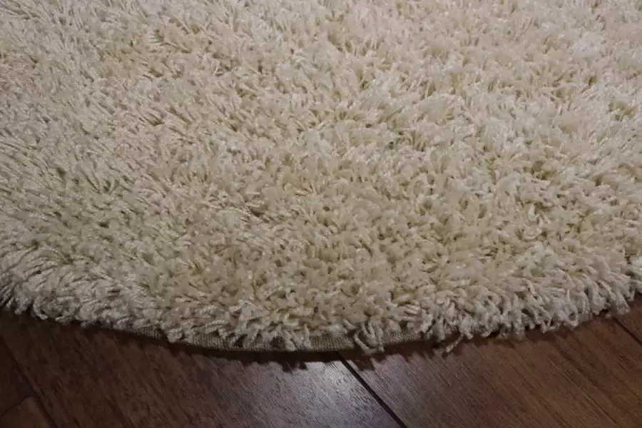 Merinos Hoogpolig Vloerkleed Shaggy Plus 903 Cream 200 cm Round - Foto 2