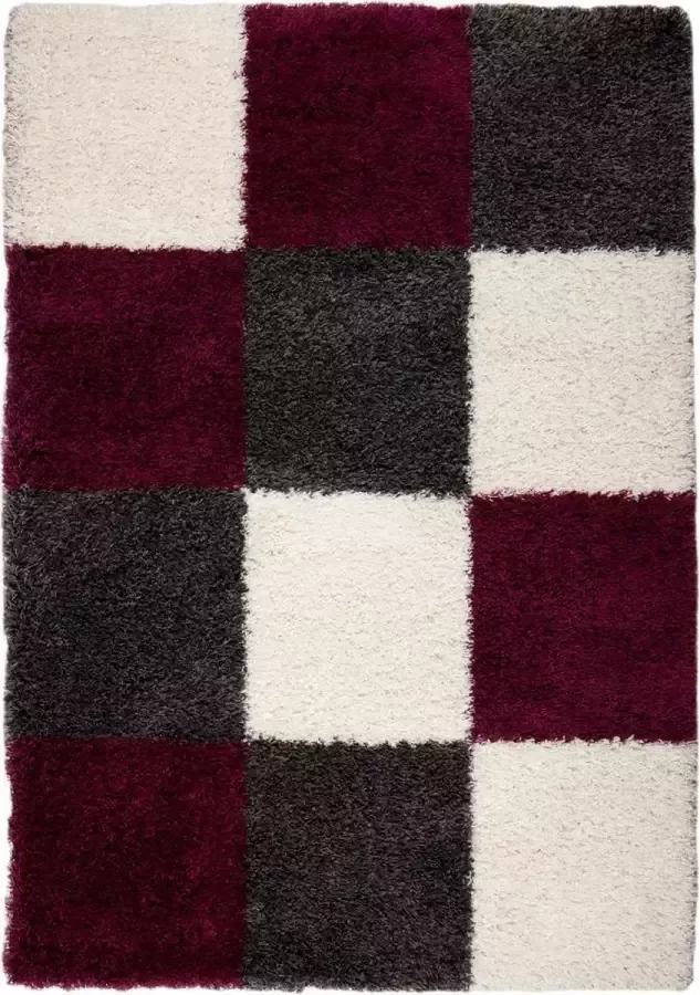 Merinos Hoogpolig Vloerkleed Shaggy Plus 910 Purple 200 x 290 cm