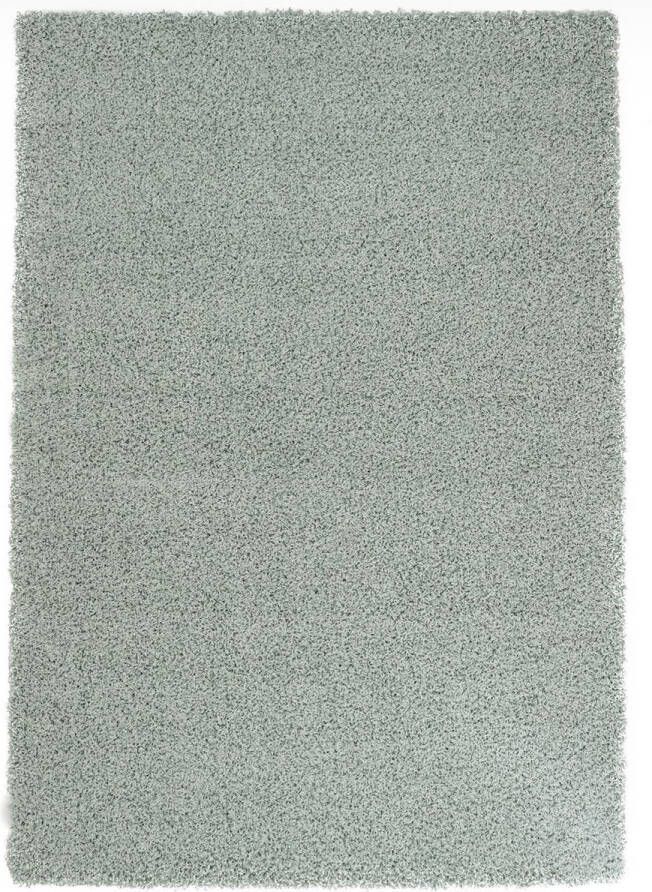 Merinos Hoogpolig Vloerkleed Tender Shaggy ijsblauw 80 x 150 cm