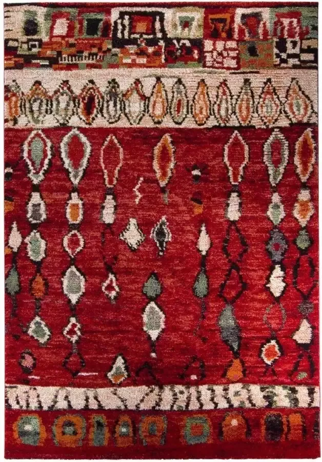 Merinos Karpet Marokko 834-75 Rood 200 x 290 cm