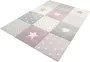 Merinos Kindervloerkleed Pastel Kids 20339-250 Lila-120 x 170 cm - Thumbnail 1