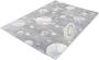Merinos Karpet24 Onderhoudsvriendelijk tapijt voor de kinderkamer met planeet en sterren grijs-140 x 200 cm - Thumbnail 2