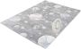 Merinos Karpet24 Onderhoudsvriendelijk tapijt voor de kinderkamer met planeet en sterren grijs-80 x 150 cm - Thumbnail 2