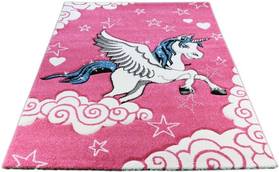 Merinos l Diamond-Kids Vloerkleed 160x230 cm Kunststof;Synthetisch Roze - Foto 2