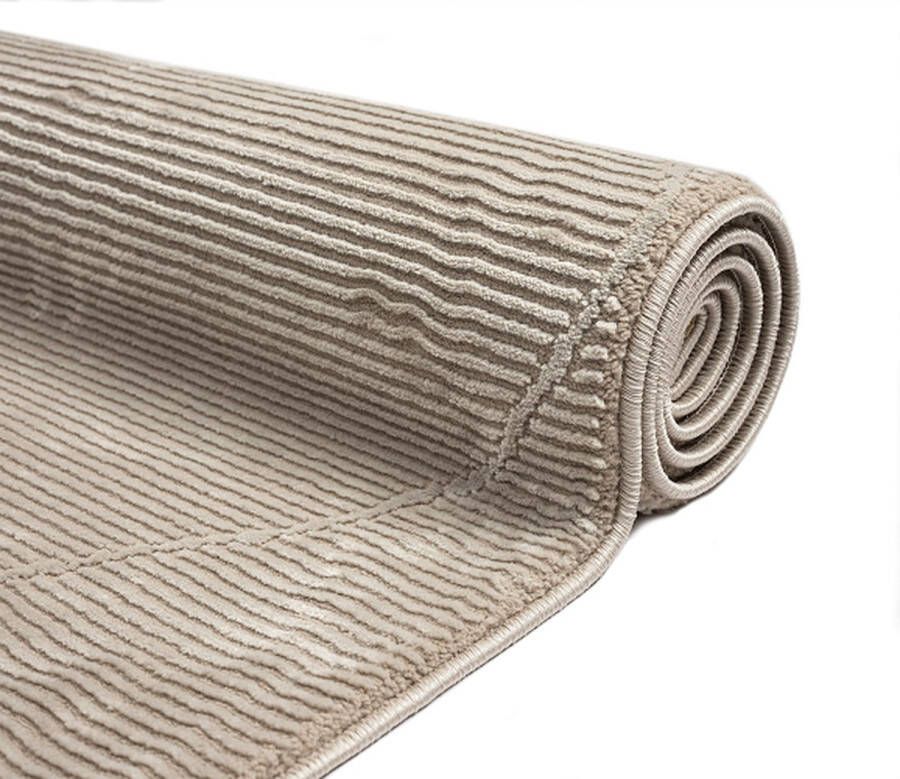 Merinos Laagpolig Gerecycled vloerkleed Beige-200 x 290 cm