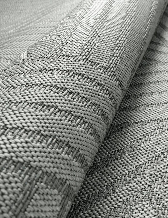 Merinos Laagpolig Sisal Vloerkleed Antraciet-160 x 220 cm