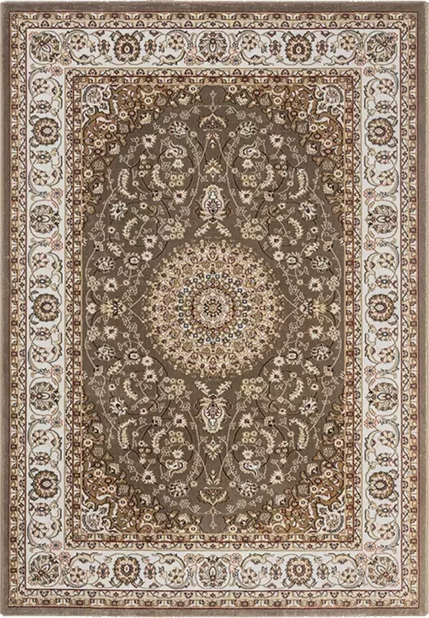 Merinos Laagpolig Vloerkleed Perzisch motief Beige-120 x 170 cm