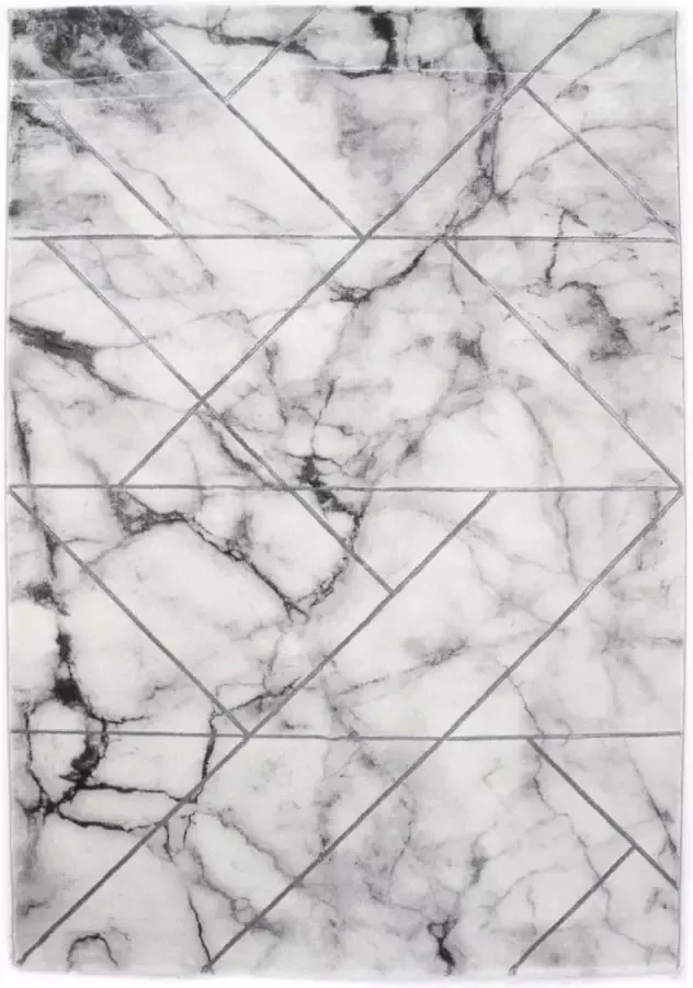 Merinos Marmer Look Vloerkleed Vintage Craft 23299-295 Grijs-80 x 300 cm - Foto 2